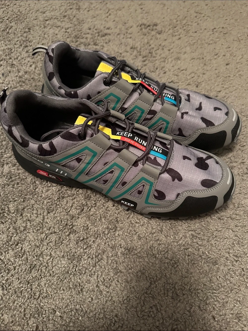 Men’s waterproof hiking shoes- lightweight, non slip grip for trekking